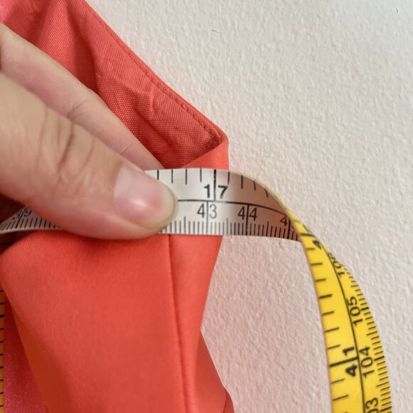 Vintage 90s Cache Strapless Satin Coral Evening Prom Formal Dress Y2K - Picture 6 of 10